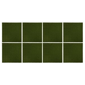 Umelý trávnik 8 dlaždíc 50x50x2,5 cm guma