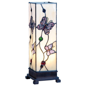 Stolný lampa Tiffany Butterfly Garden - 12.5*35 cm