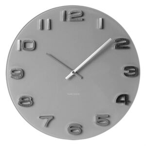 Karlsson Nástenné hodiny - Karlsson Vintage Grey Round, OE 35 cm