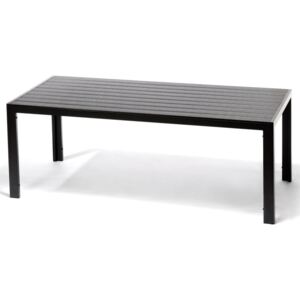 Čierny záhradný jedálenský stôl Timpana Romeo, dĺžka 205 cm