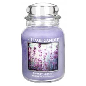 VILLAGE CANDLE - Rozmarín a levanduľa - Rosemary Lavender 145-170