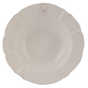 VTÁČIK tanier na polievku biela keramika
