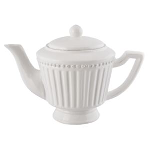 Čajník ELEGANTNÁ KRAJINA biela keramika