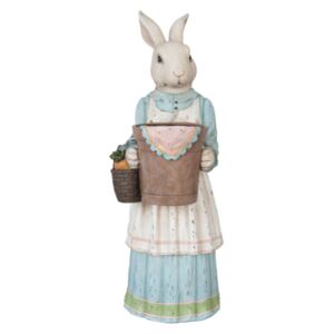 Veľkonočný zajac s kvetináčom polyživica