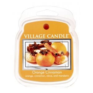 VILLAGE CANDLE - Škorica a pomaranč - Orange Cinnamon - vosk do aromalampy
