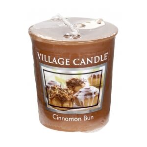 VILLAGE CANDLE - Škoricový koláč 18 - Cinnamon Bun - votívna sviečka