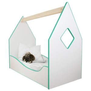 Detská posteľ domček zelená