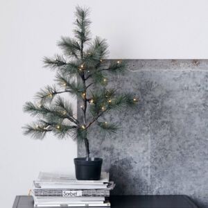 Umělý vánoční stromeček s LED drátkem 75 cm