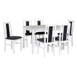MEBLINE Stôl MAX 5 + stoličky BOS 14 (6ks.) - súprava DX13