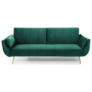 Rozkladacia sedačka DIVAN 215 cm - zelená, zlatá