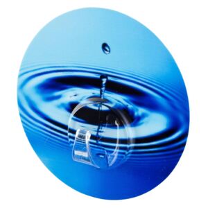 WENKO Nástenný háčik BEZ VŔTANIA StaticLoc UNO WATER CYCLE modrý 8,5x2 cm