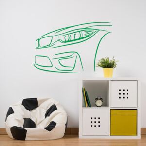 GLIX BMW - nálepka na stenu Svetlo zelená 95x45 cm