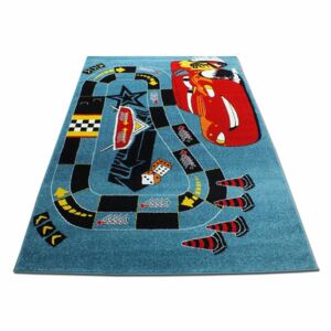 MAXMAX Dětský koberec Blesk - modrý