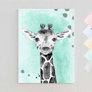 Obraz do detskej izby - Farebný so žirafou