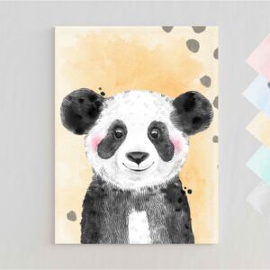Obraz do detskej izby - Farebný s pandou
