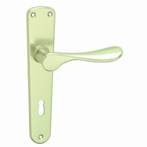 Dverové kovanie MP Klasik (F2) - BB kľučka-kľučka otvor pre obyčajný kľúč/F2 (Šampáňo elox)