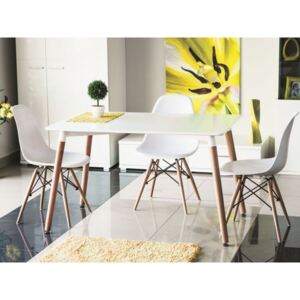 Stôl NOLAN biela/buk 120x80