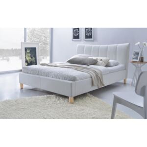Halmar SANDY 160x200 čalúnená posteľ biela