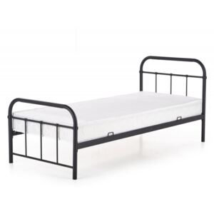 Halmar LINDA 90x200 kovová posteľ čierna