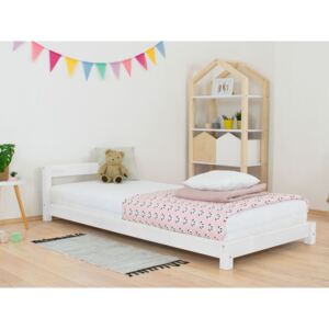 Benlemi Detská jednolôžková posteľ s čelom Dreamy Rozmer: 70x160 cm, Farba hranolov: Biela, Farba plôch: Biela