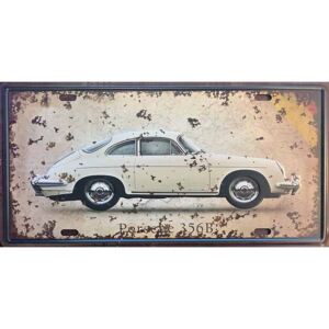 Ceduľa Porsche 356B 30,5cm x 15,5cm Plechová tabuľa