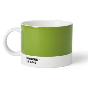 Zelený hrnček na čaj Pantone 15-0343, 475 ml