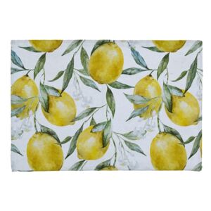 Kúpeľňová predložka Linen Couture Lemons, 60 x 40 cm