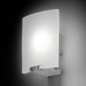 Honsel LUIS | LED moderná nástenná lampa so sklenením tienidlom