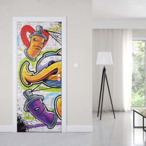 GLIX Fototapeta na dvere - Graffiti Street Art