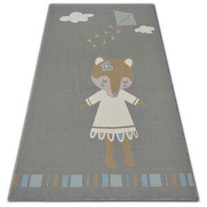 MAXMAX Detský kusový koberec MYŠKA II - sivý