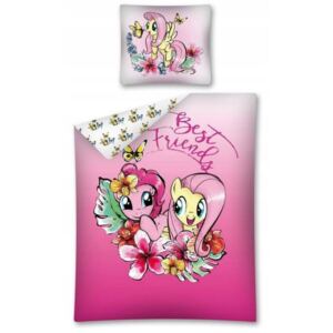 Textylia Detské bavlnené obliečky Disney My Little Pony best friend 140x200cm / 70x80cm ružové