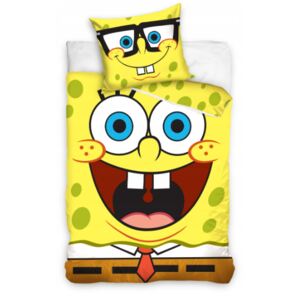Detské posteľné obliečky Spongebob 140x200cm / 60x80cm žlté