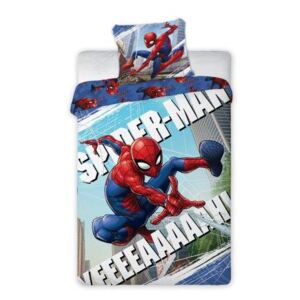 Textylia Detské bavlnené obliečky Disney Spiderman zachraňuje 140x200cm / 70x80cm