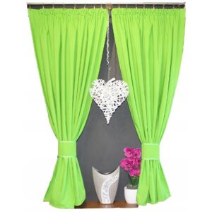 Hotová záclona Agáta 150x150cm rôzne farby Barva: Zelená