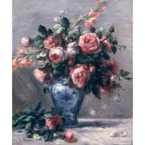 Reprodukcia, Obraz - Vase of Roses, Pierre Auguste Renoir