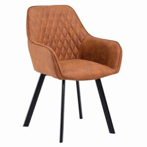 BAND TEES Jedálenská stolička – hnedá koženka - zľava 10% (kód EXTRA10SK)