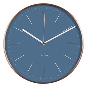 Nástenné hodiny - Karlsson Minimal Blue Jeans, OE 27,5 cm