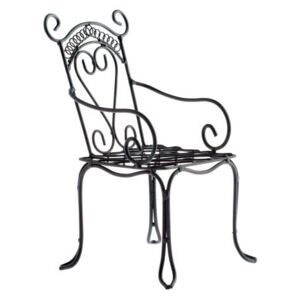 Kovová stolička stojan 16 × 30 × 20 cm