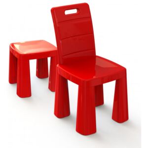 Inlea4Fun Umelohmotná stolička Inlea4Fun EMMA - červená