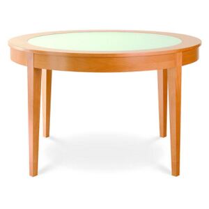BRK - Jedálenský stôl OKRÚHLY2 80 cm buk červený