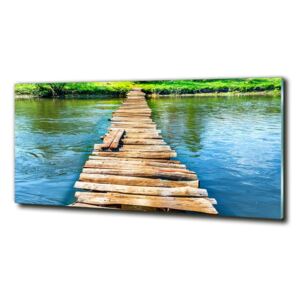 Fotoobraz na skle Drevený most cz-obglass-125x50-102004373