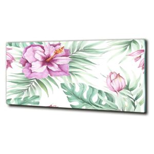Foto obraz sklo tvrdené Havajské kvety cz-obglass-125x50-123607547