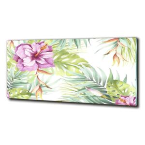 Foto obraz sklo tvrdené Havajské kvety cz-obglass-125x50-123607543