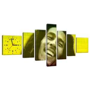 Obraz s hodinami Bob Marley 160x70cm ZP1166A_7C