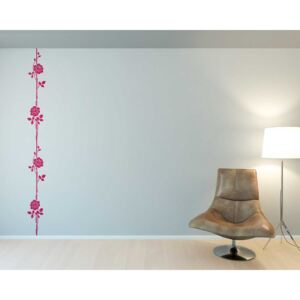 GLIX Růže - samolepka na zeď Růžová 40 x 100 cm