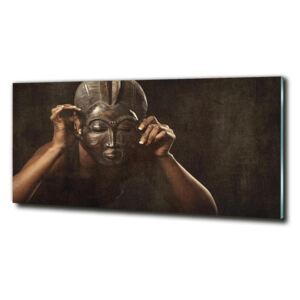 Foto obraz sklo tvrdené Africká maska cz-obglass-125x50-77701423