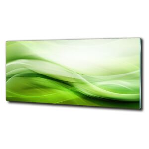 Fotoobraz sklenený na stenu do obývačky Zelenej vlny pozadie cz-obglass-125x50-84906654