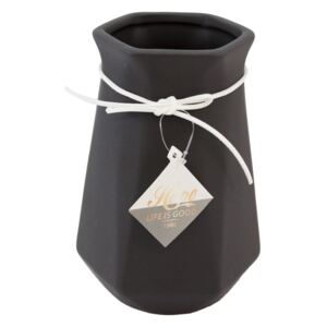 Home Elements Keramická váza 18*10,5*10,5 cm - rôzne farby Barva: šedá