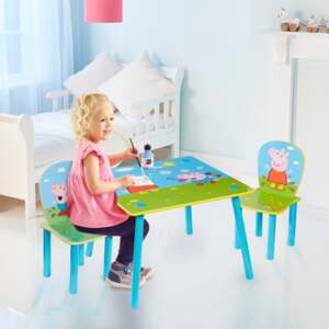 MAXMAX Dětský stůl s židlemi Peppa Pig