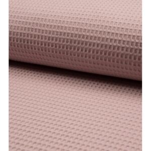 Metráž látka bavlna vafle růžová dusty| RTex